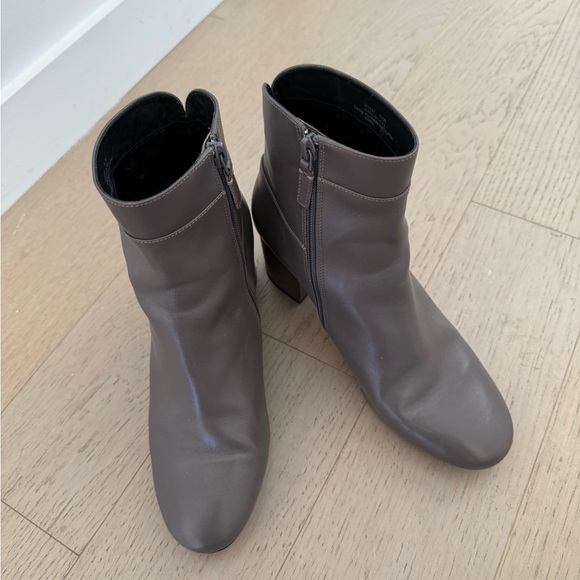 Cole Haan Grand OS Taupe Leather Heeled Boots - Picture 2 of 8